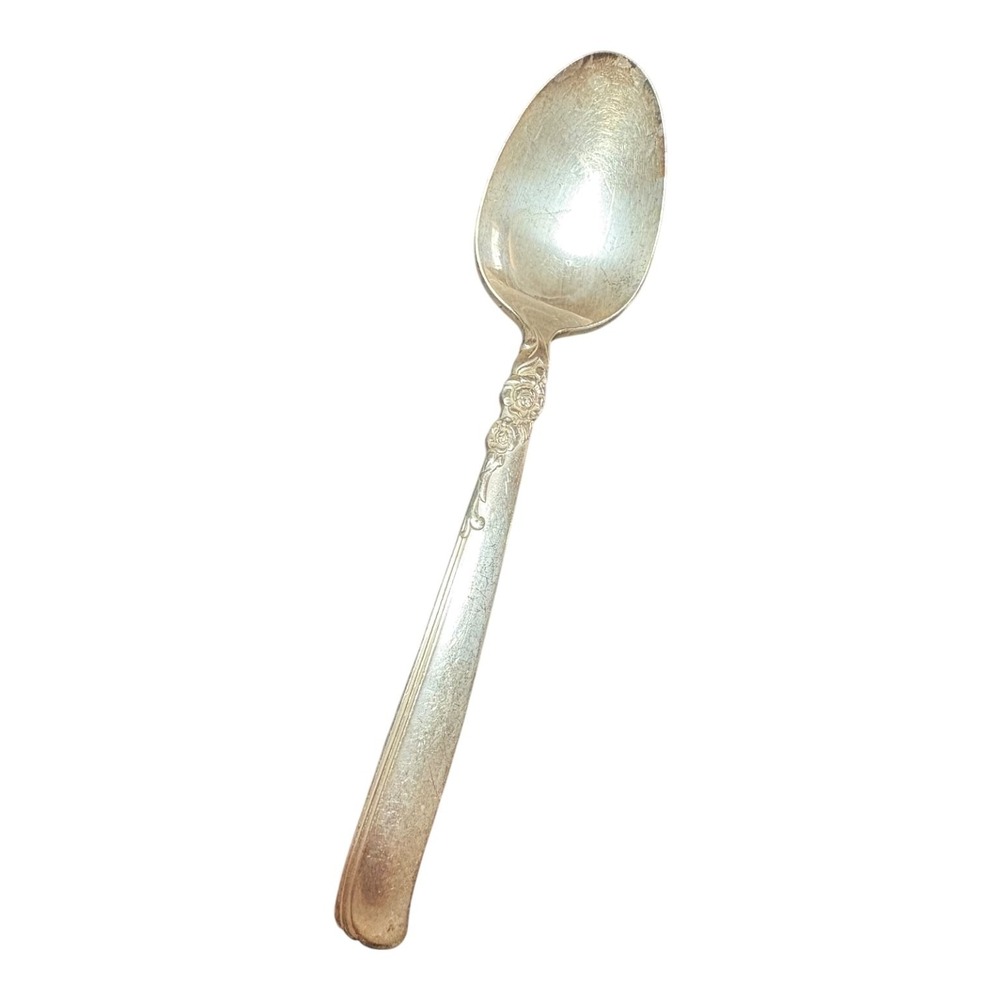 PRESTIGE Serving Spoon Silver-Plated Gay Adventure Polished Vintage Ornate